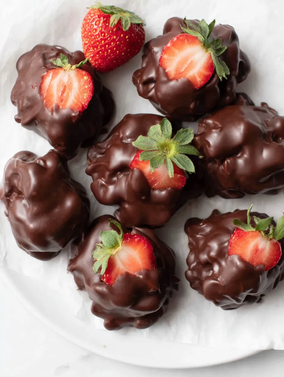 Chocolate Strawberry Yogurt Clusters.