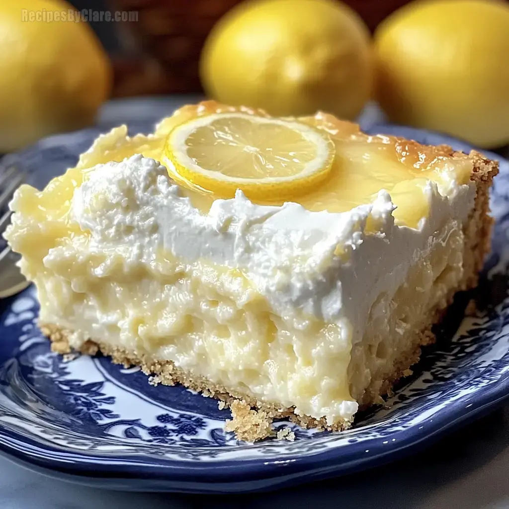 Tangy and Easy Lemon Cream Cake