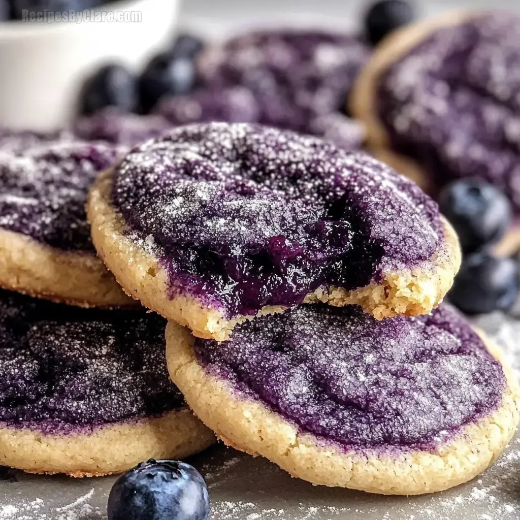 Chewy Blueberry Cookies