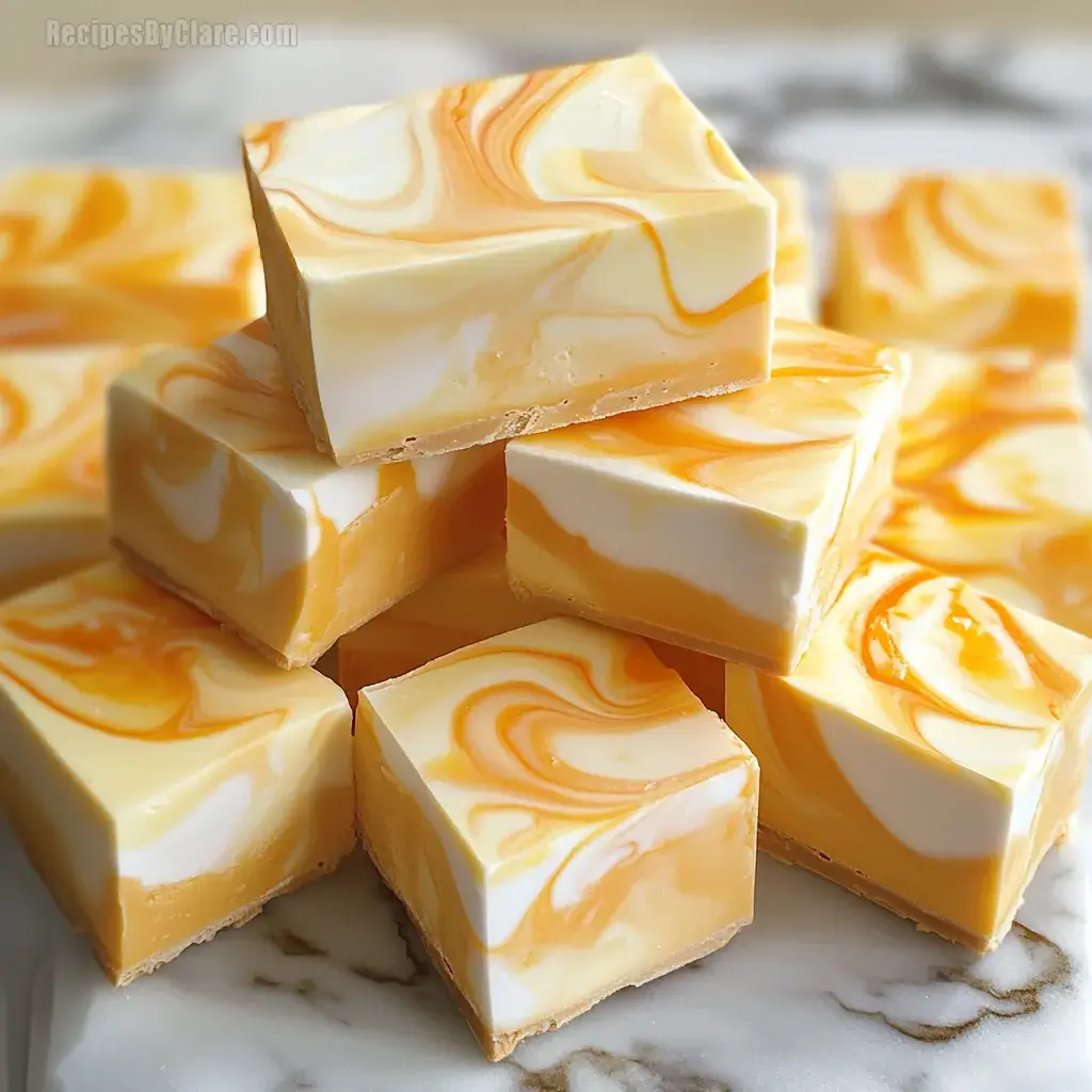 Creamy dreamy orange fudge