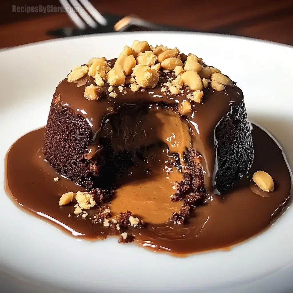 Molten Peanut Butter Cake