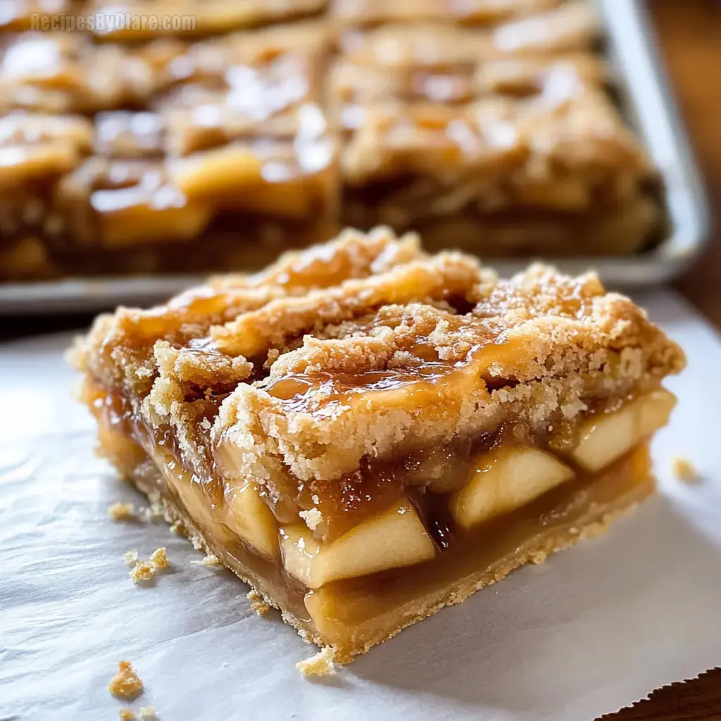 Salted Caramel Apple Bars