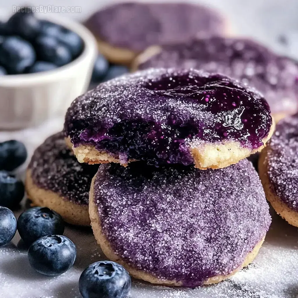 Blueberry Jammy Cookies