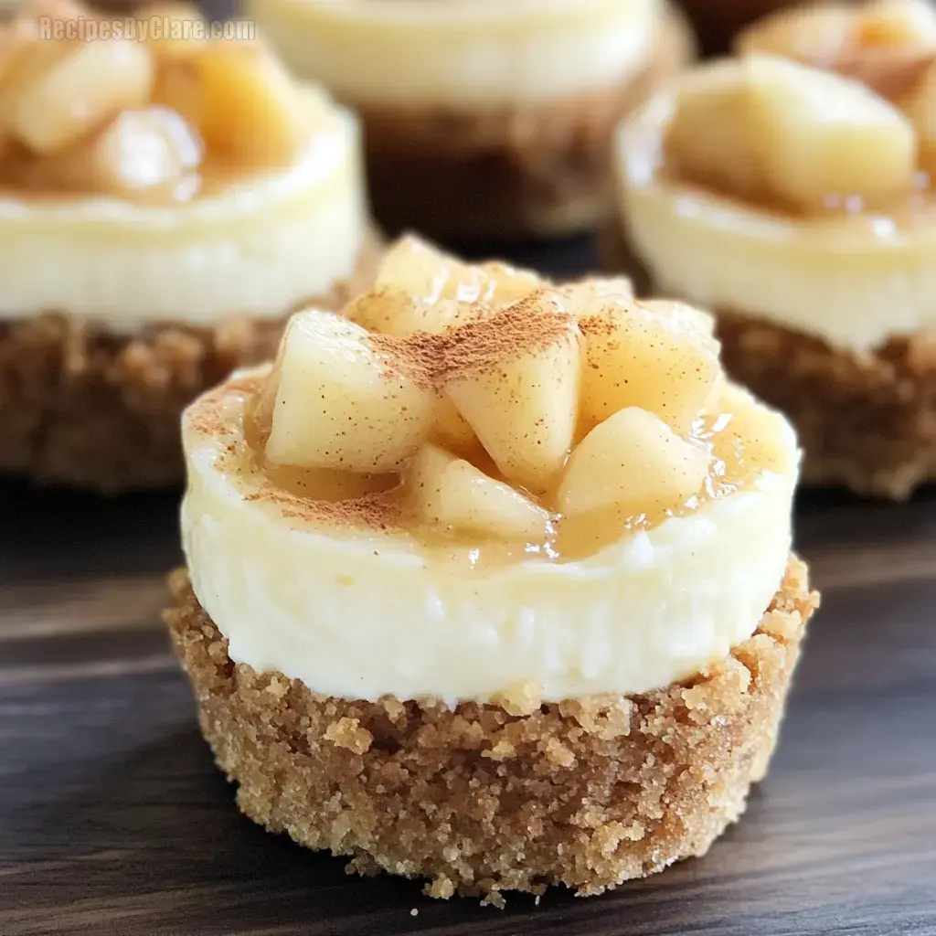 Apple Pie Mini Cheesecake Bites