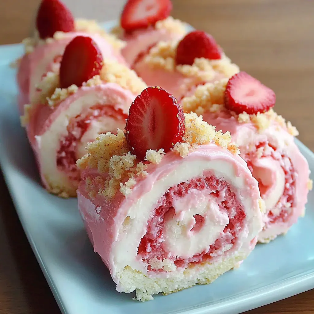 Delightful Shortcake Cheesecake Rolls