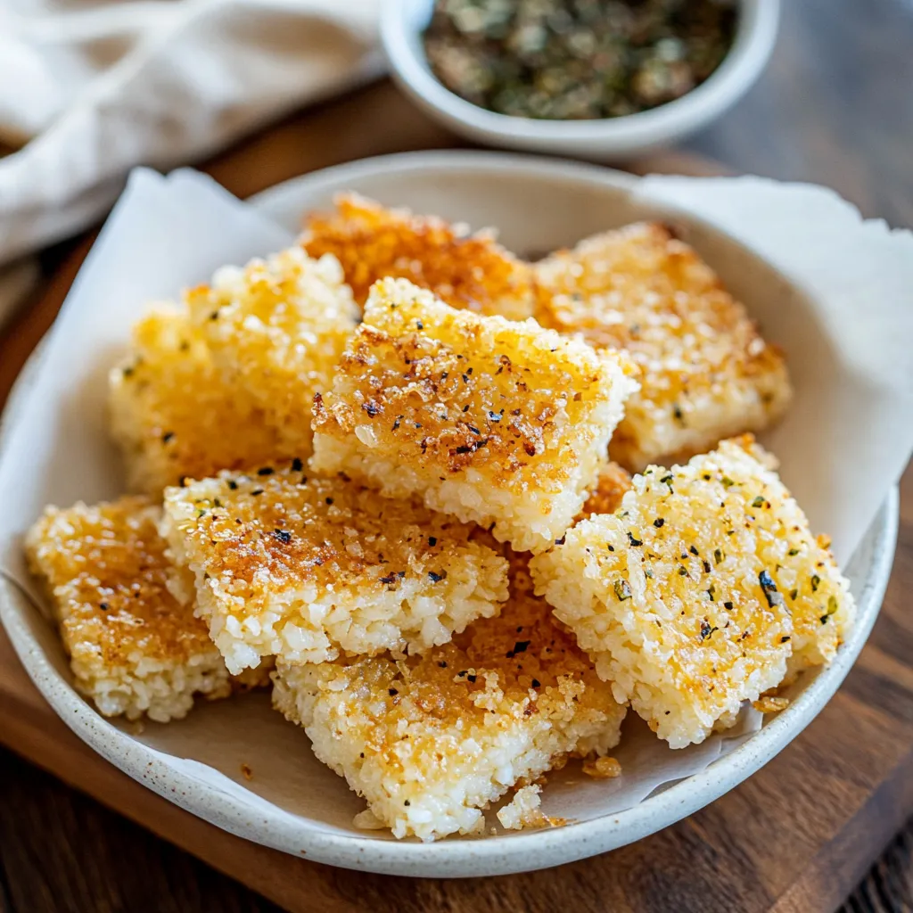 Crunchy Sushi Rice Bites