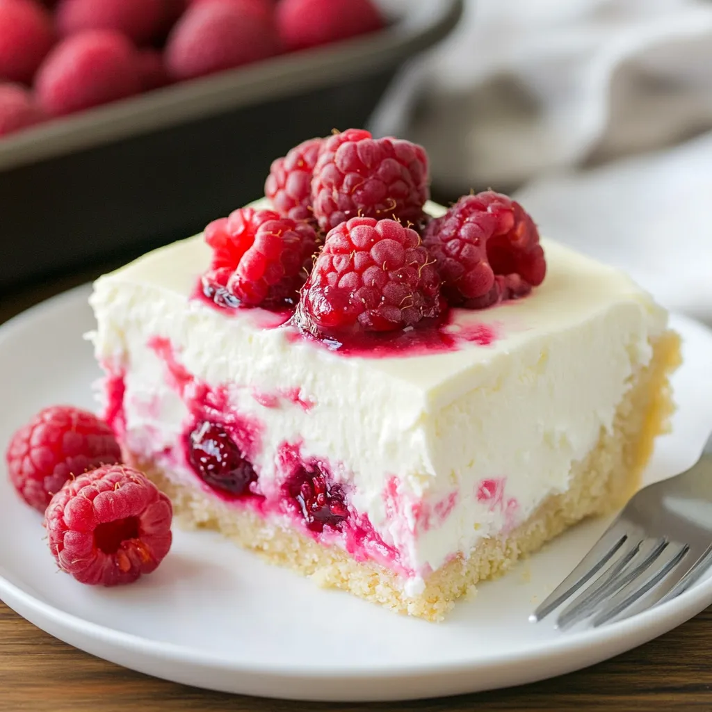 White Chocolate Raspberry Cake