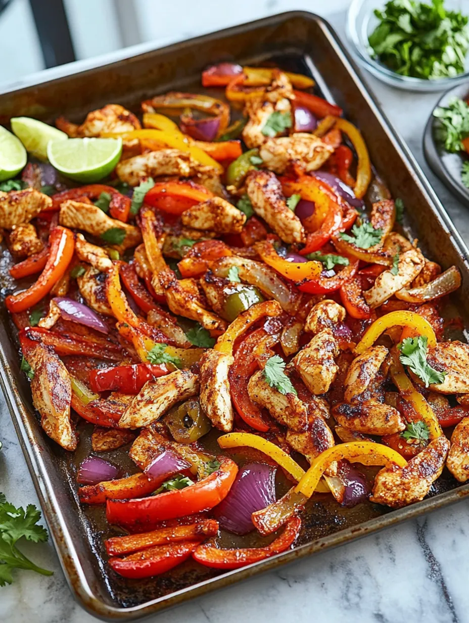 Easy Sheet Pan Chicken Fajitas