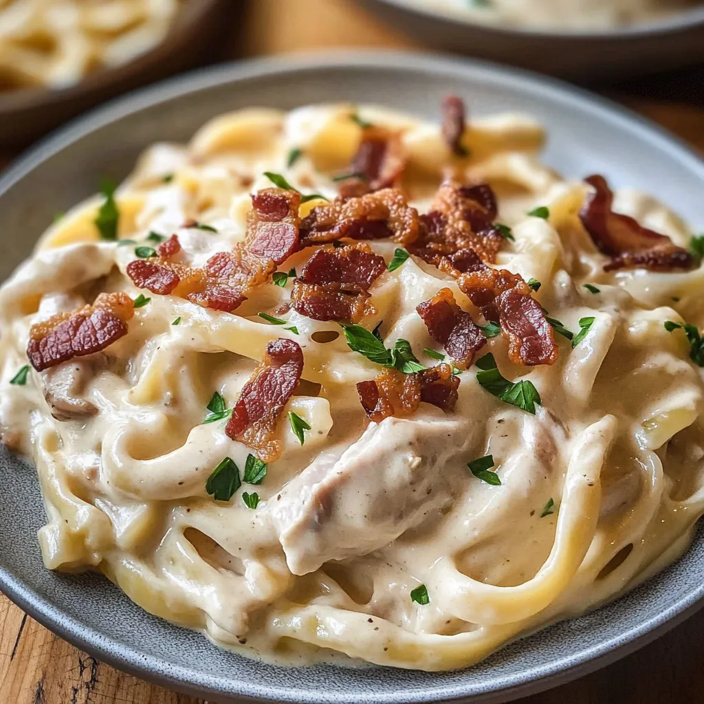 Rich Creamy Chicken Carbonara