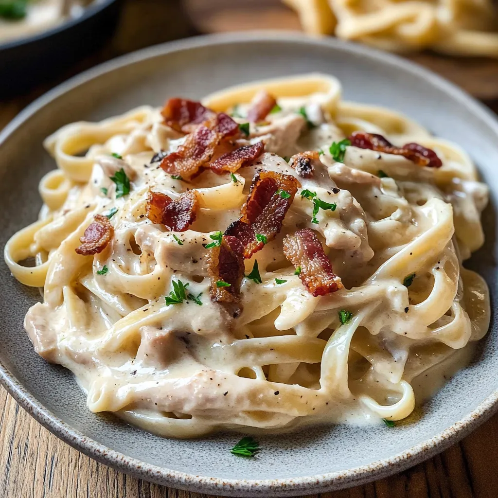Easy Creamy Chicken Carbonara Recipe