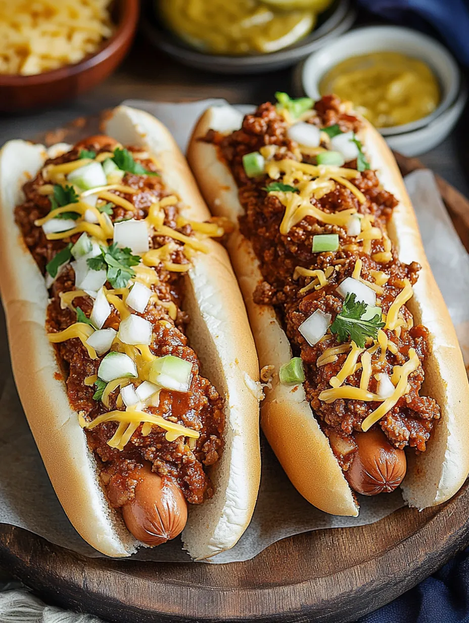 Classic Chili Cheese Dogs