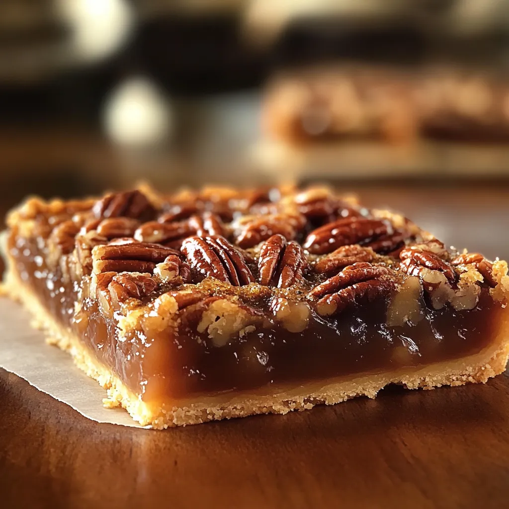 Delicious Pecan Bars with Sweet Filling