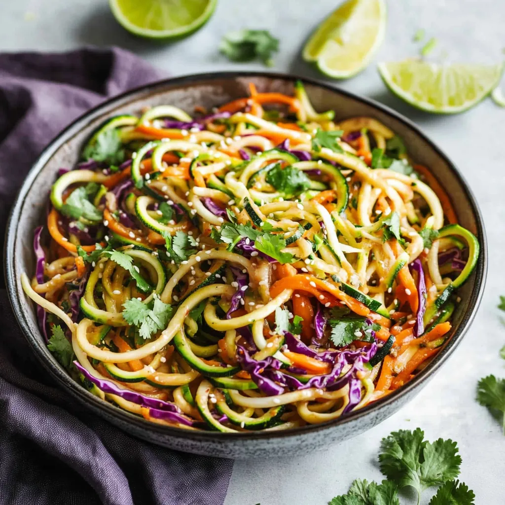 Spicy Asian Zucchini Noodles