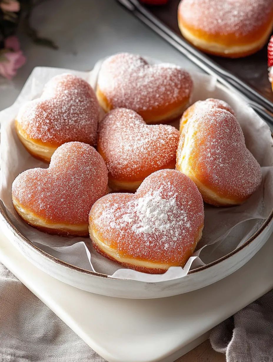 Easy Heart Shaped Strawberry Cheesecake Donuts Recipe