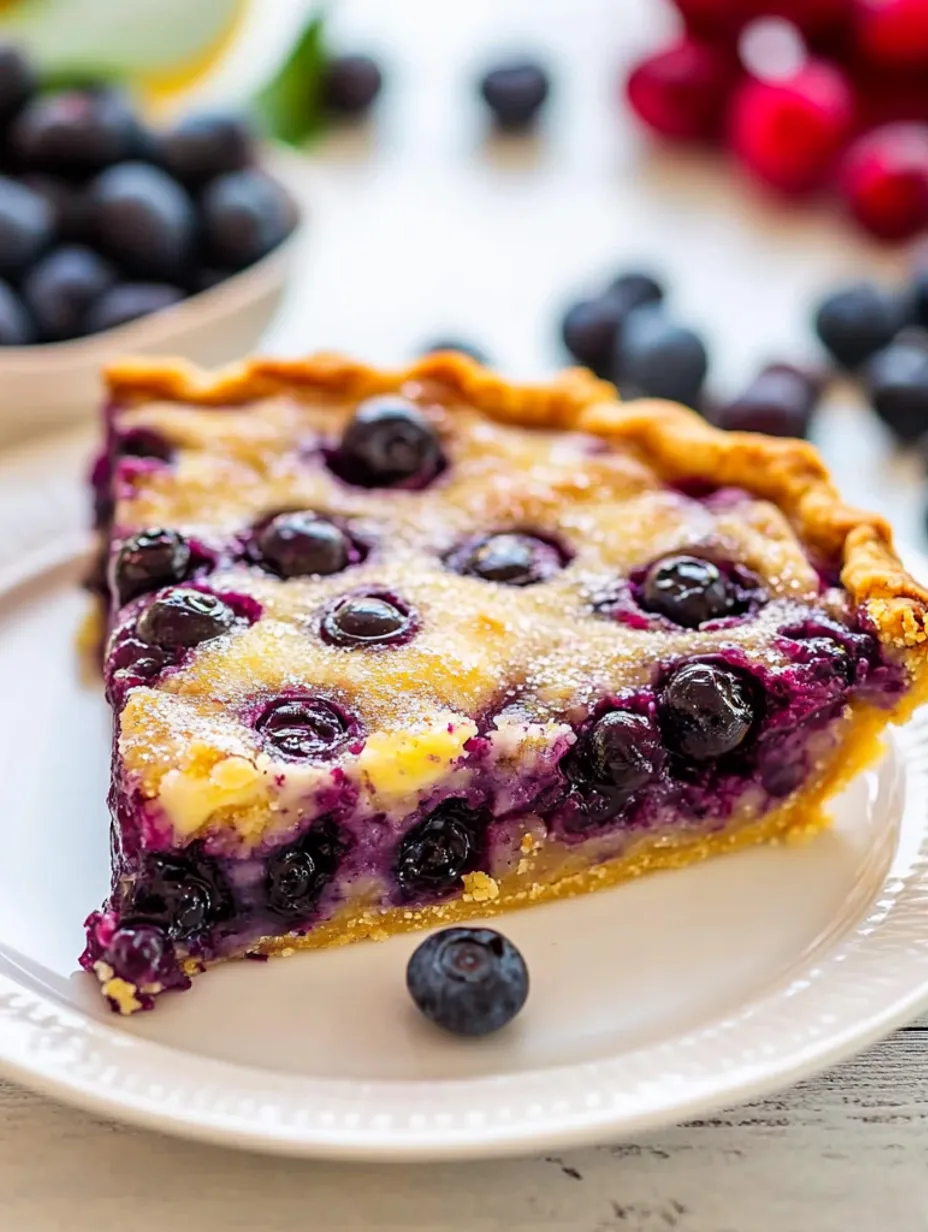 Crustless Blueberry Pie Recipe