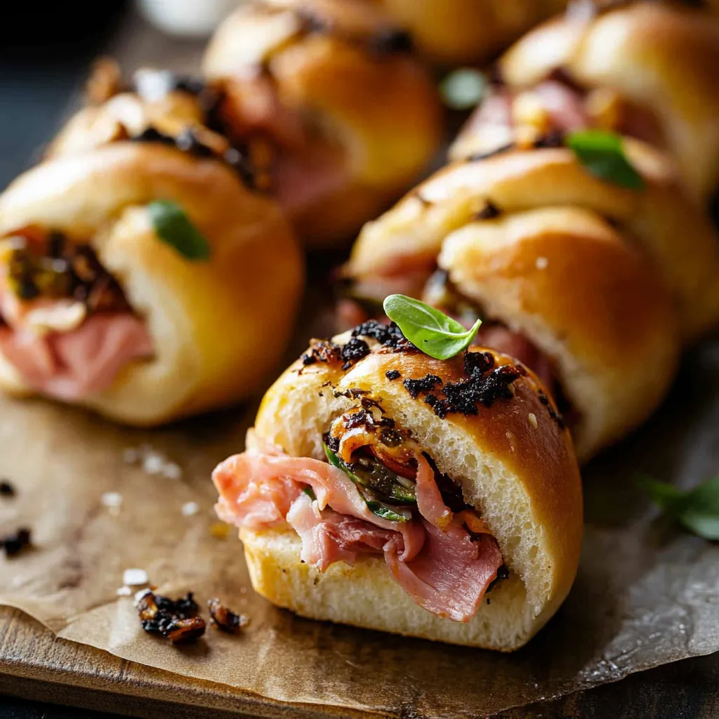 Soft Mini Italian Sandwiches with Brioche Rolls