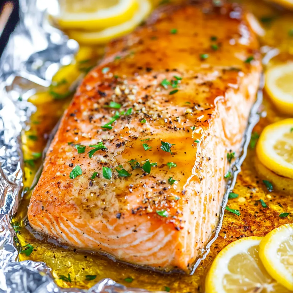 Baked Honey Lemon Salmon