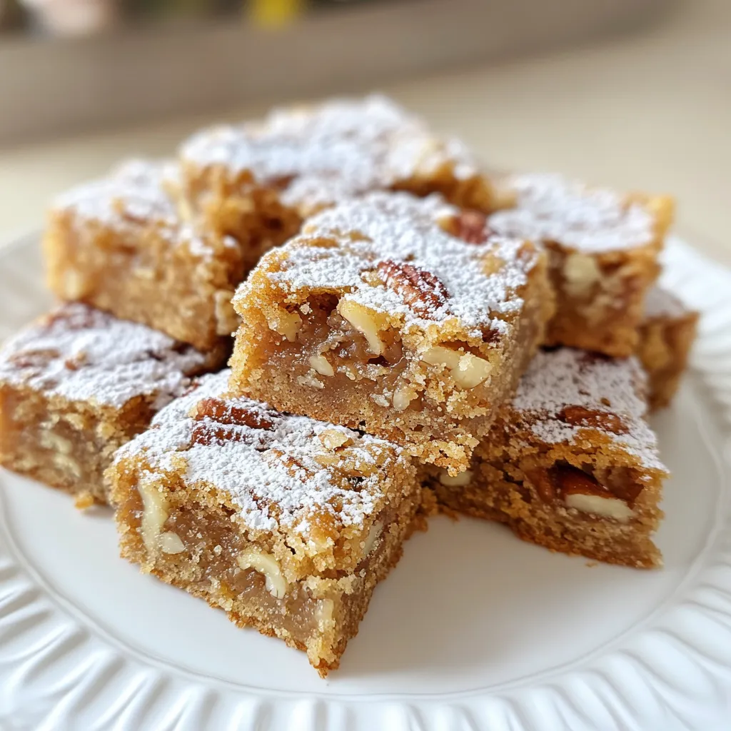 Pecan Pie Cake Close-Up