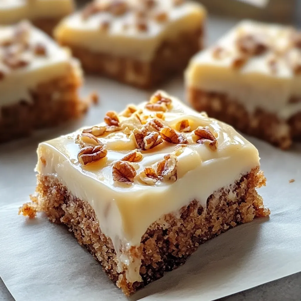 Carrot Cake Bars with Cream Cheese Frosting