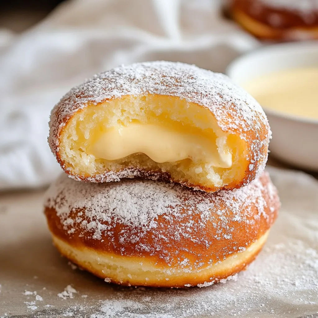 Zoomed-in Bomboloni – Italian Doughnuts