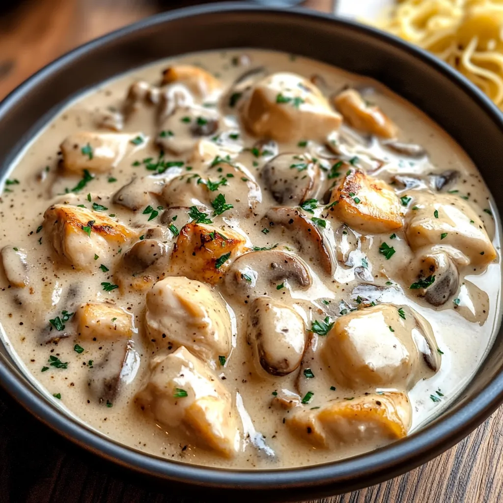 Chicken Mushroom Stroganoff