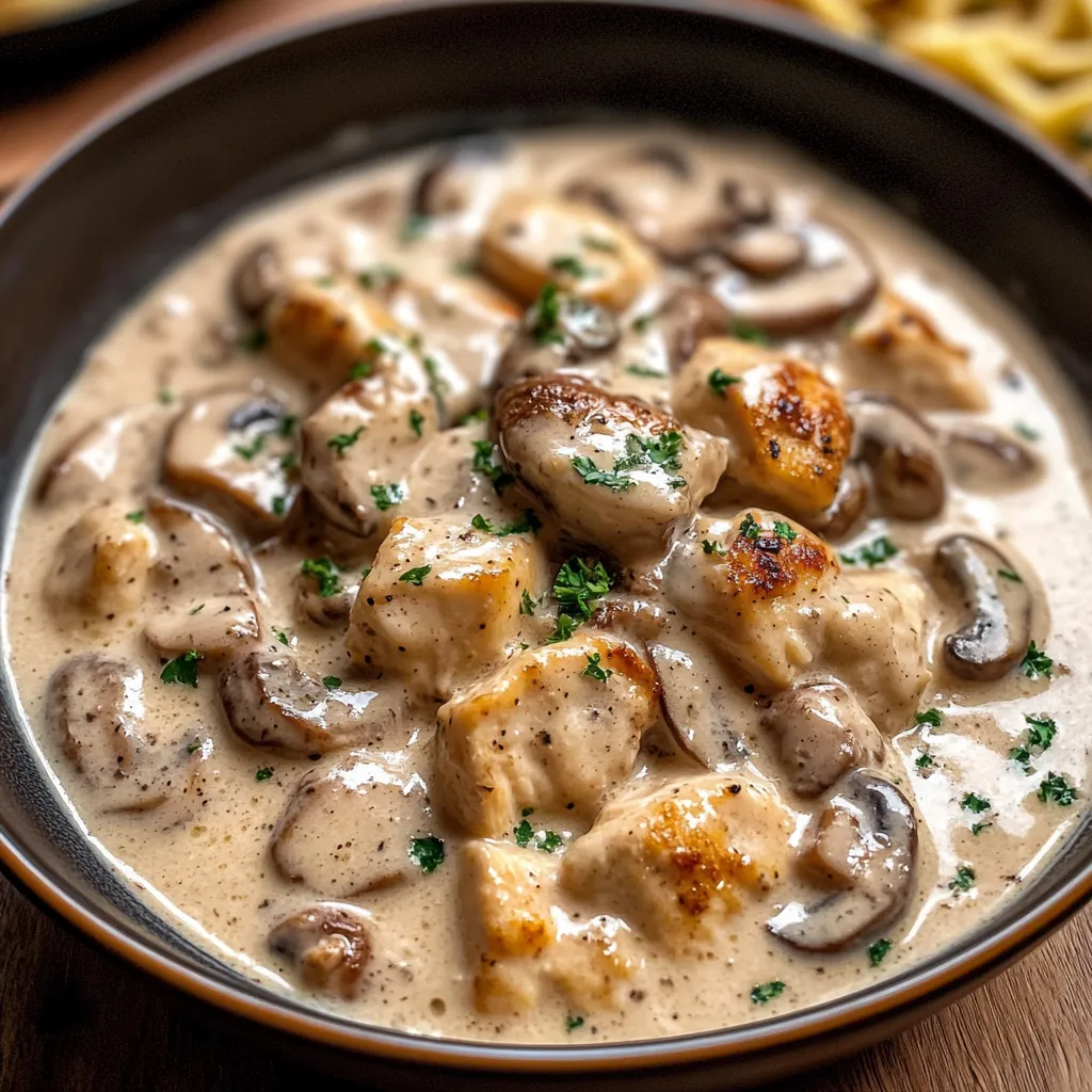 Chicken Mushroom Stroganoff How-To