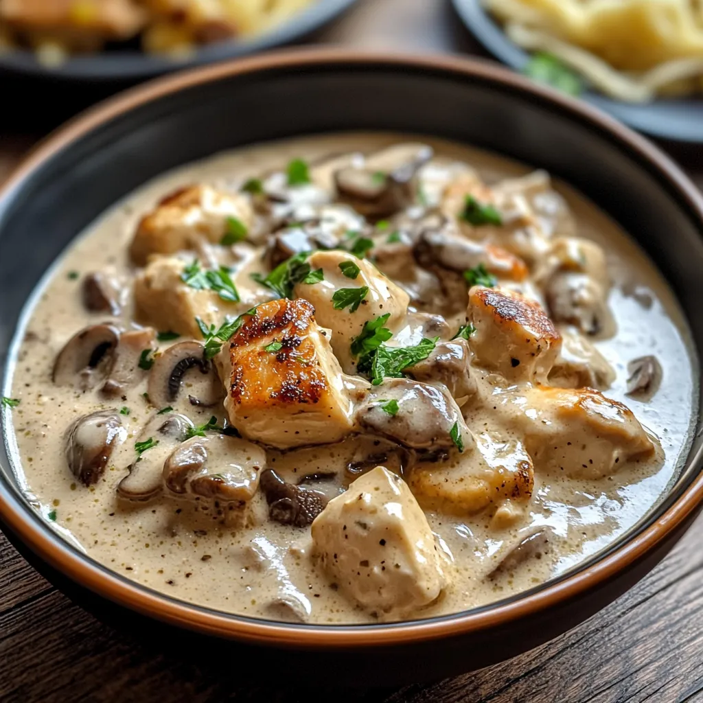 Stroganoff Close-Up Chicken Mushroom