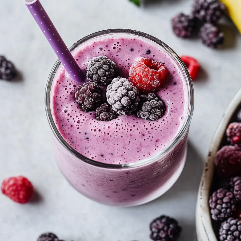 Berry Smoothie Packed with Protein