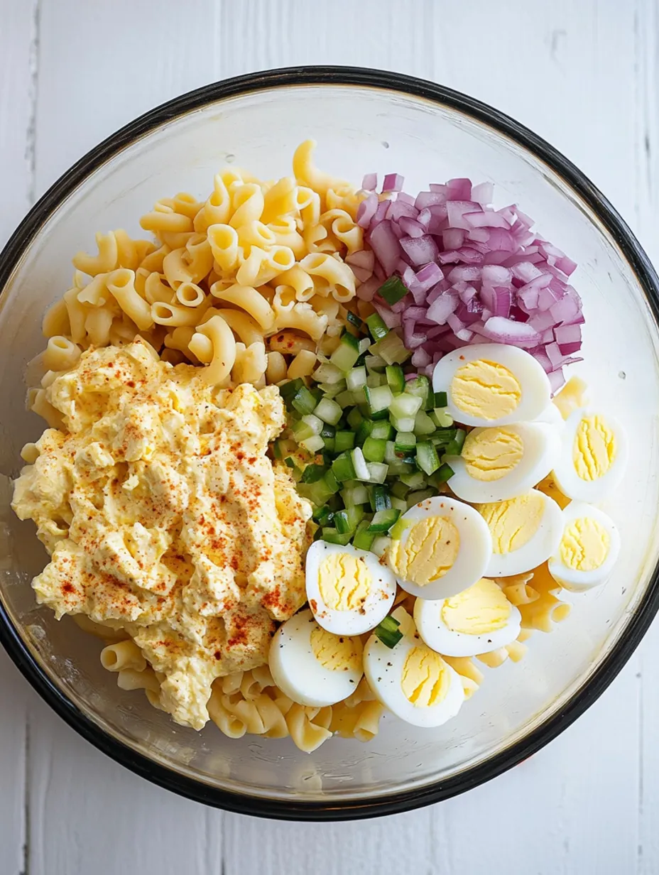 Deviled Egg Pasta Salad