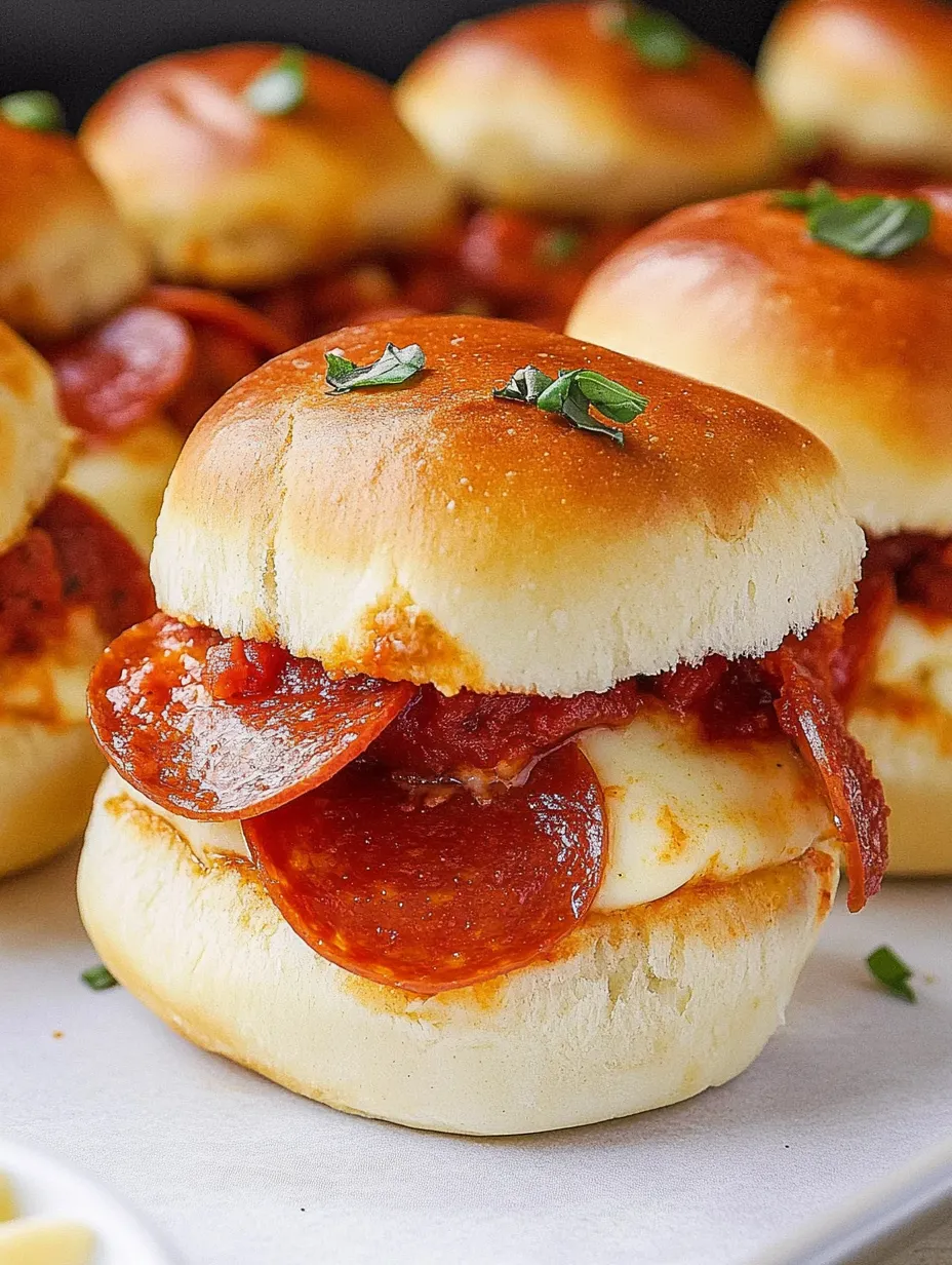 Pepperoni Pizza Sliders Recipe