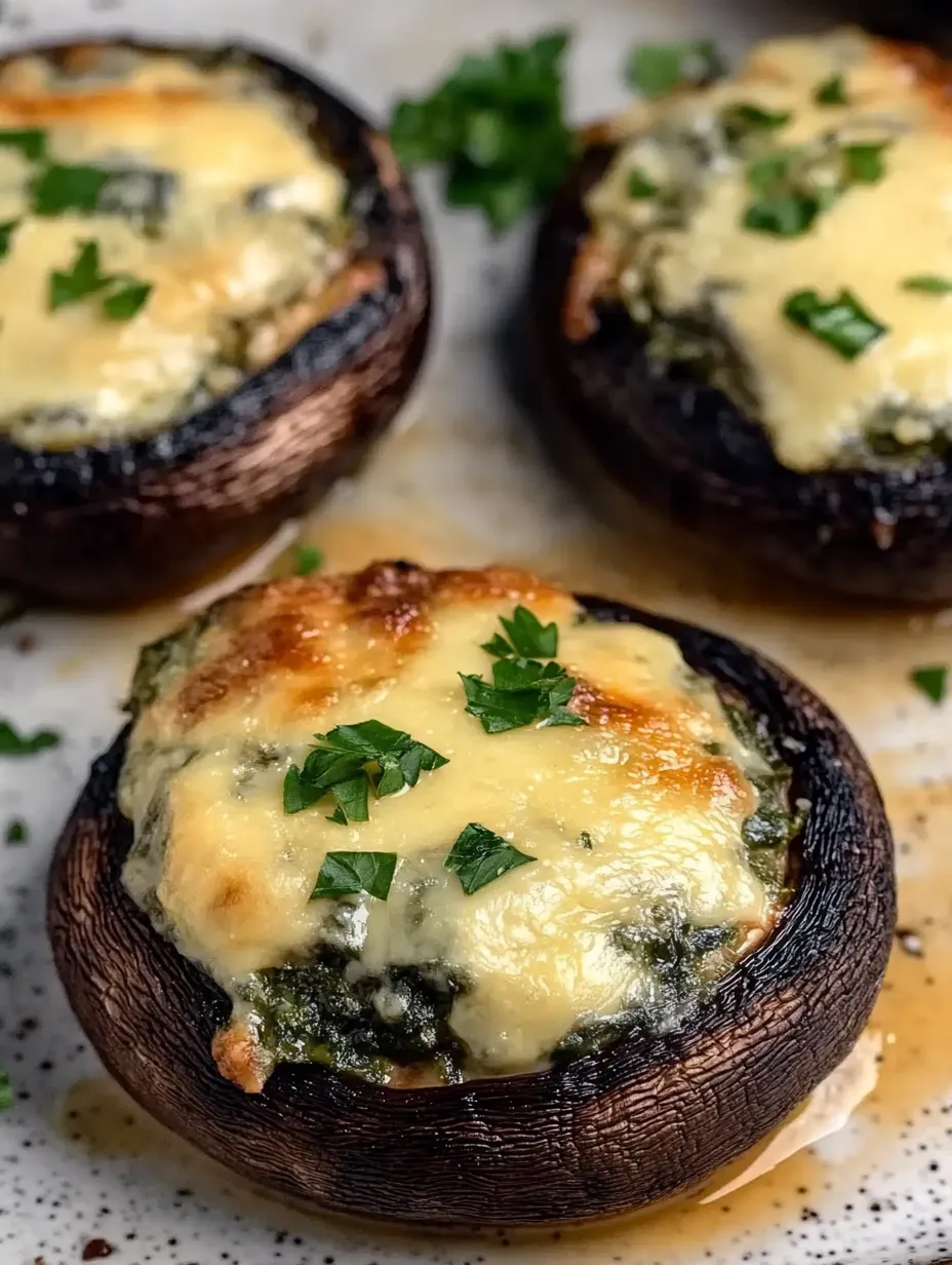 Spinach and Cheese Stuffed Portobello Mushroom Recipe