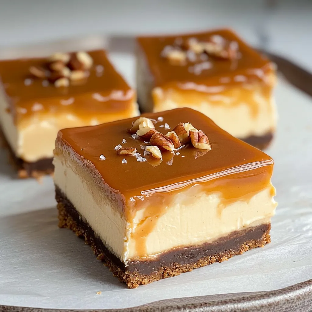 Caramel Dulce de Leche Cheesecake Bars