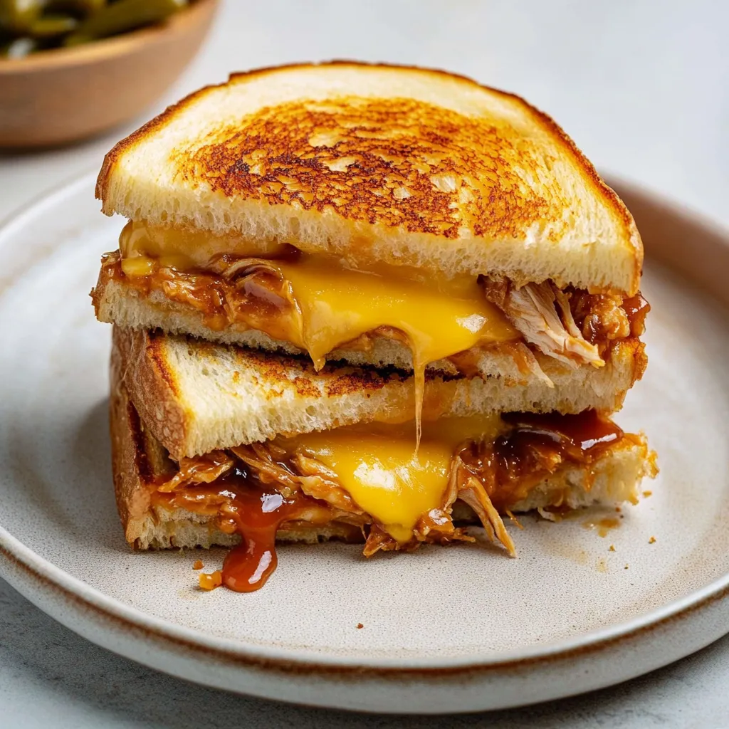 BBQ Chicken Cheese Toastie