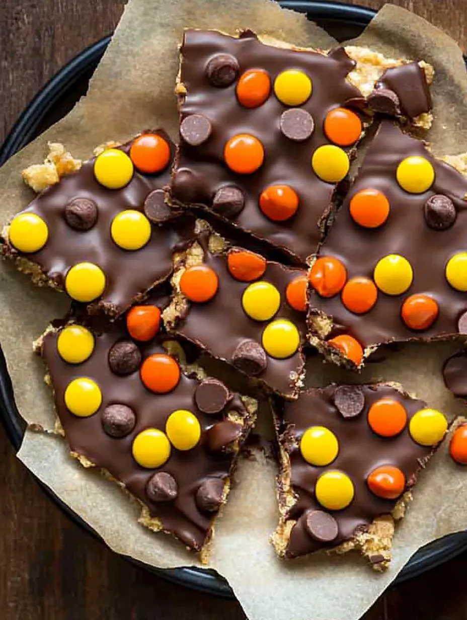 Reese's Pieces Peanut Butter Bark Recipe