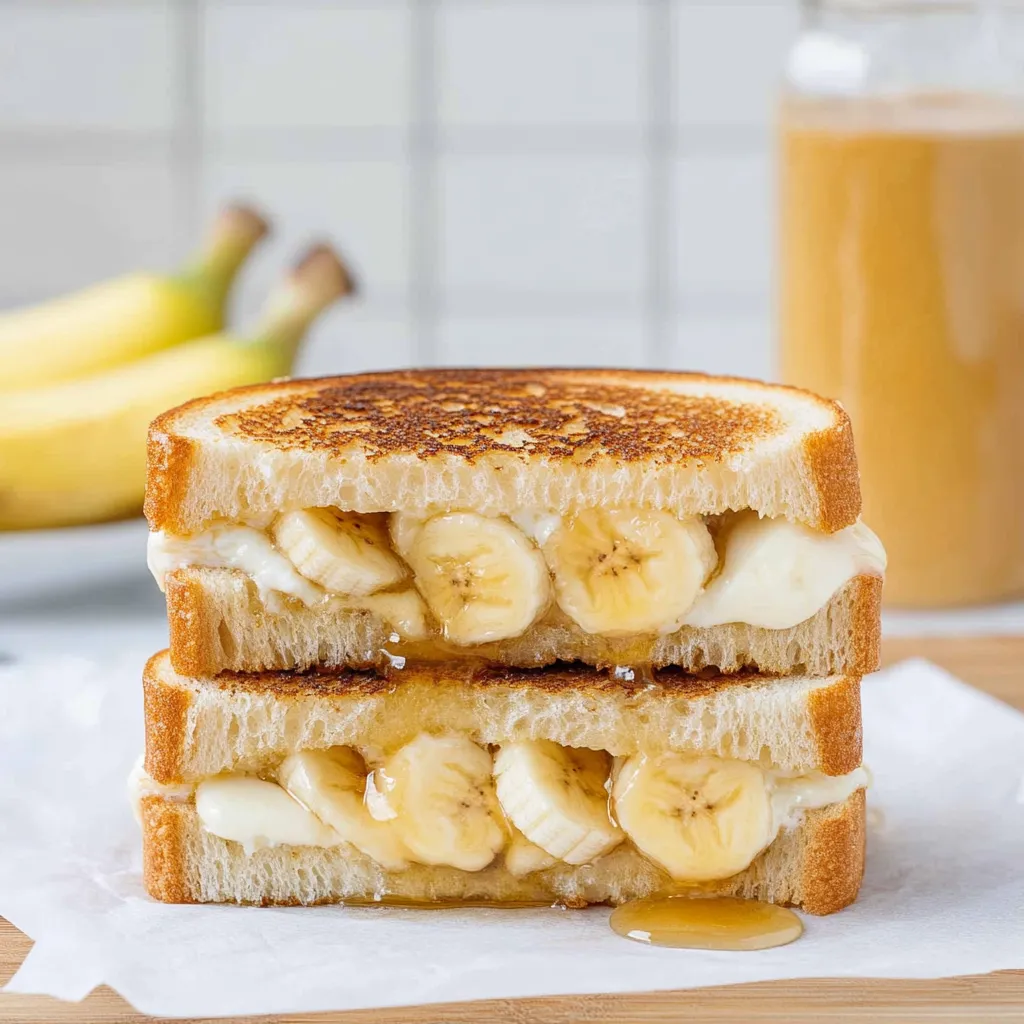 Toasted Honey Banana Sandwich