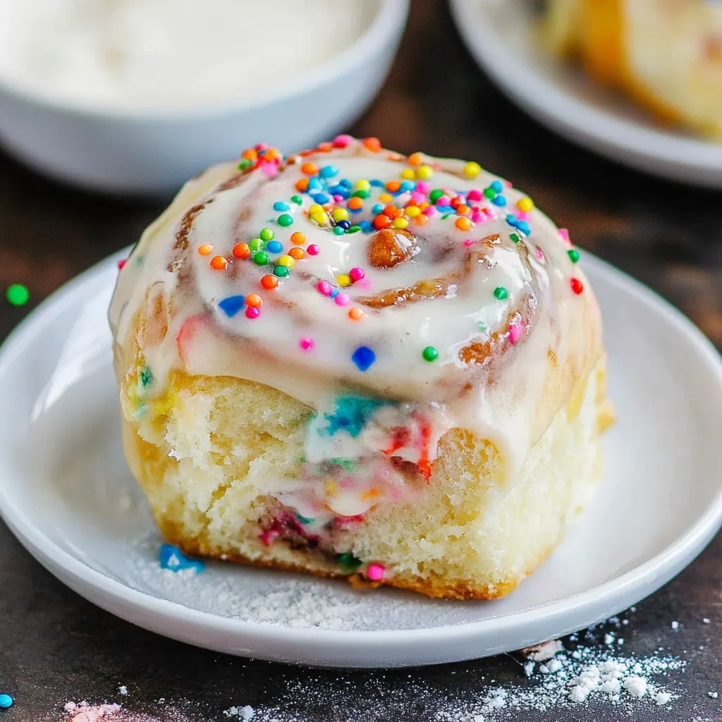 Rainbow Sprinkle Cinnamon Rolls