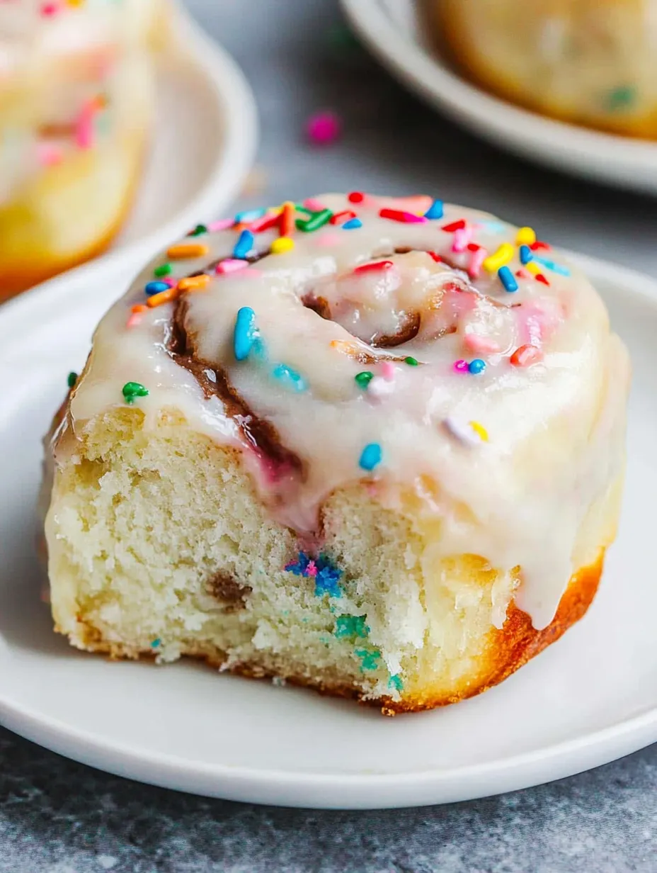 Funfetti Cinnamon Rolls Homemade