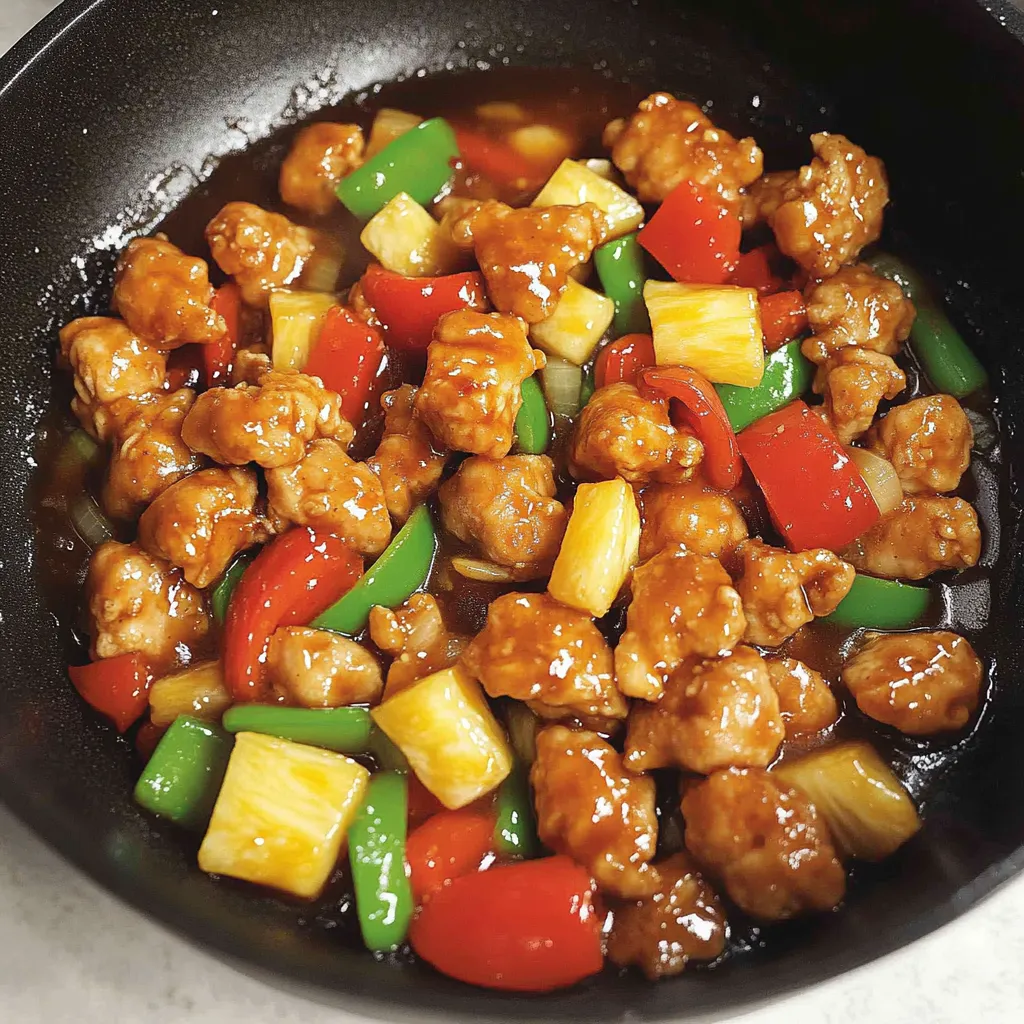 Crunchy Sweet and Sour Chicken Dish