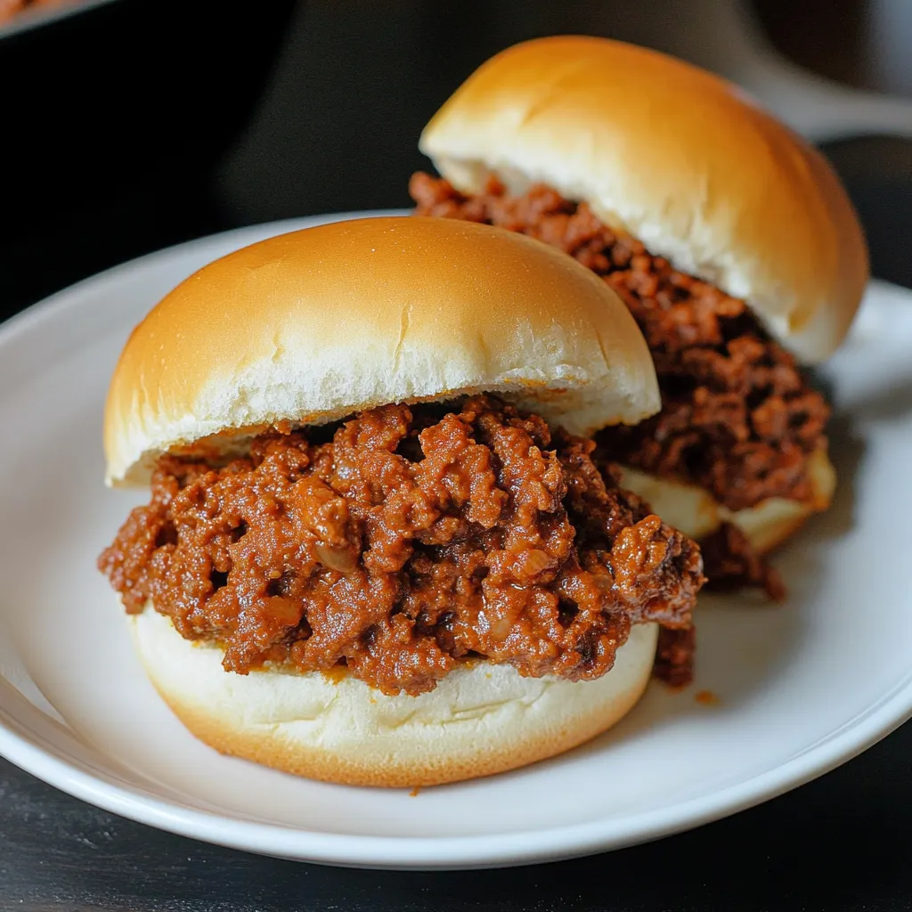 Tasty Homemade Sloppy Joe Sandwiches