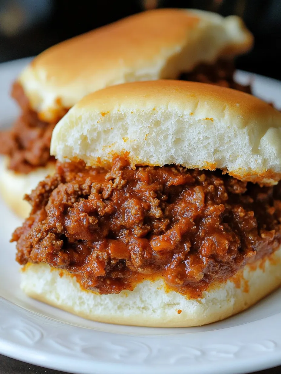 Homemade Sloppy Joe Sandwiches