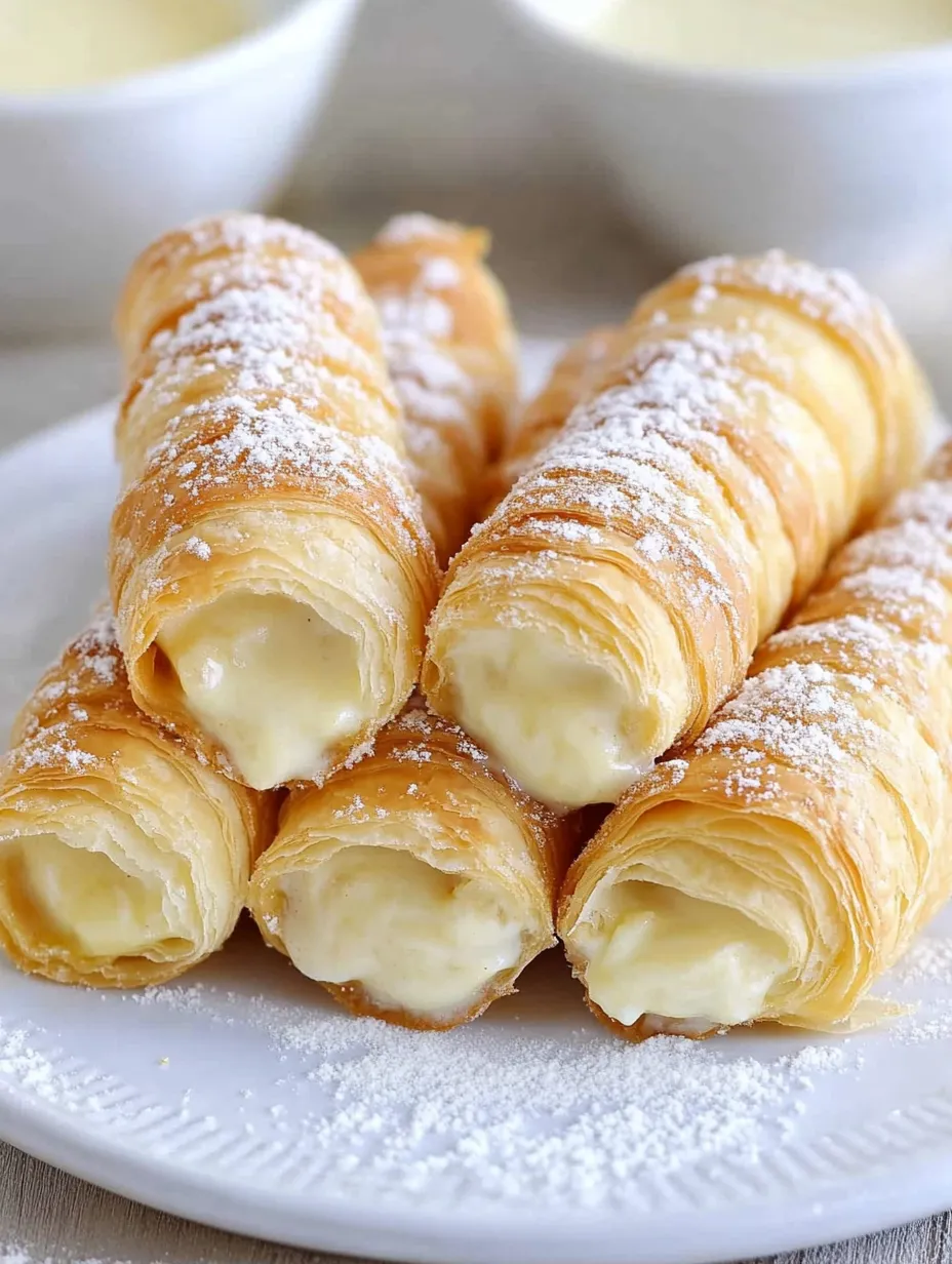 Italian Cream Stuffed Cannoncini Homemade