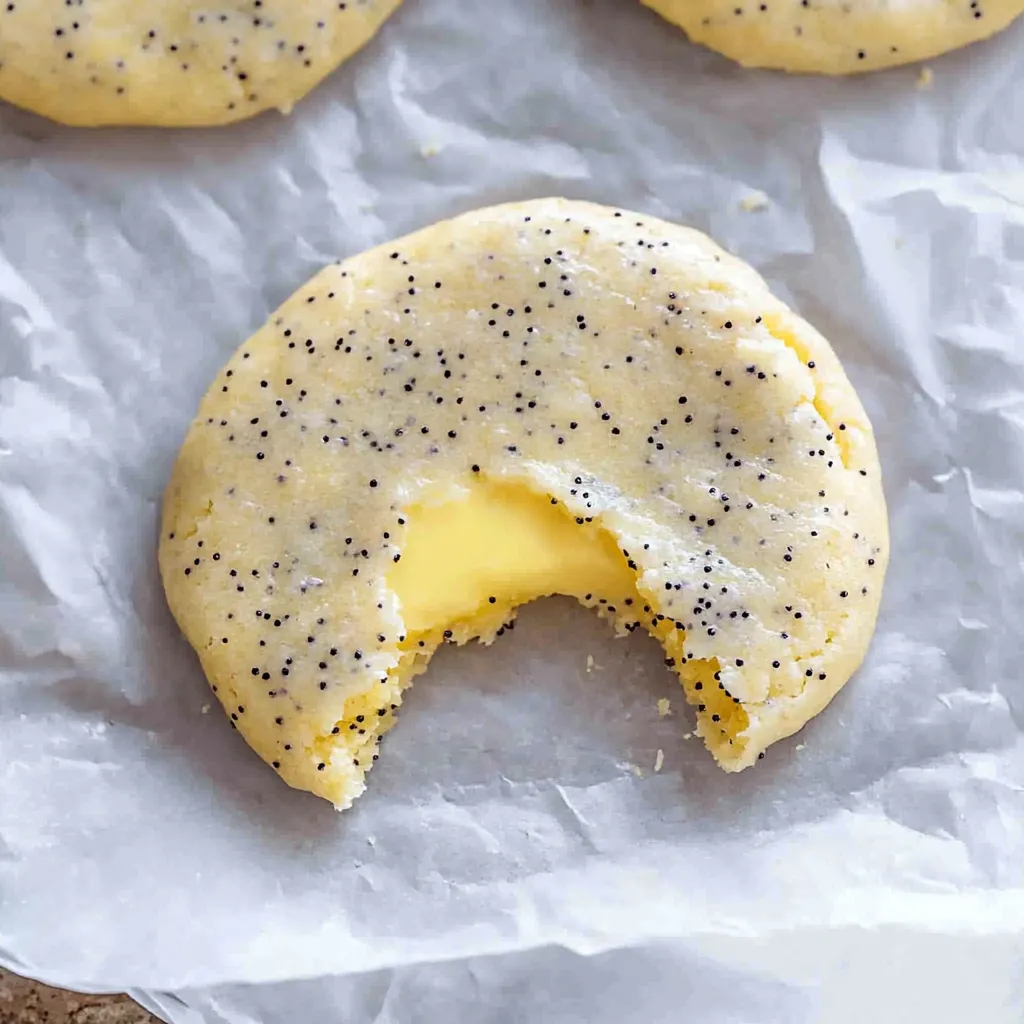 Zesty lemon poppy seed cookies with glaze