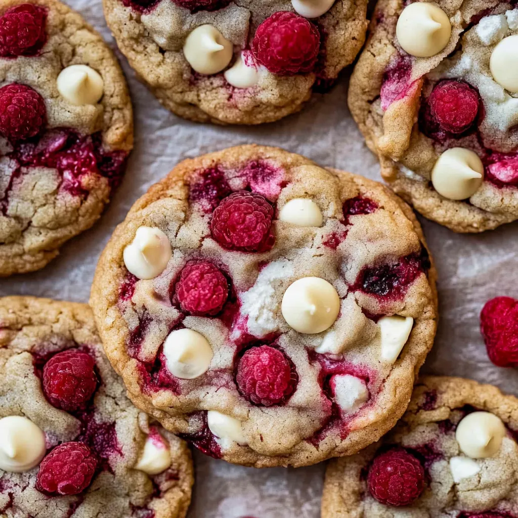 Raspberry White Chocolate Cookies