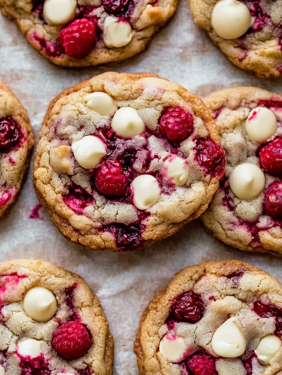 Raspberry White Chocolate Cookies Recipe