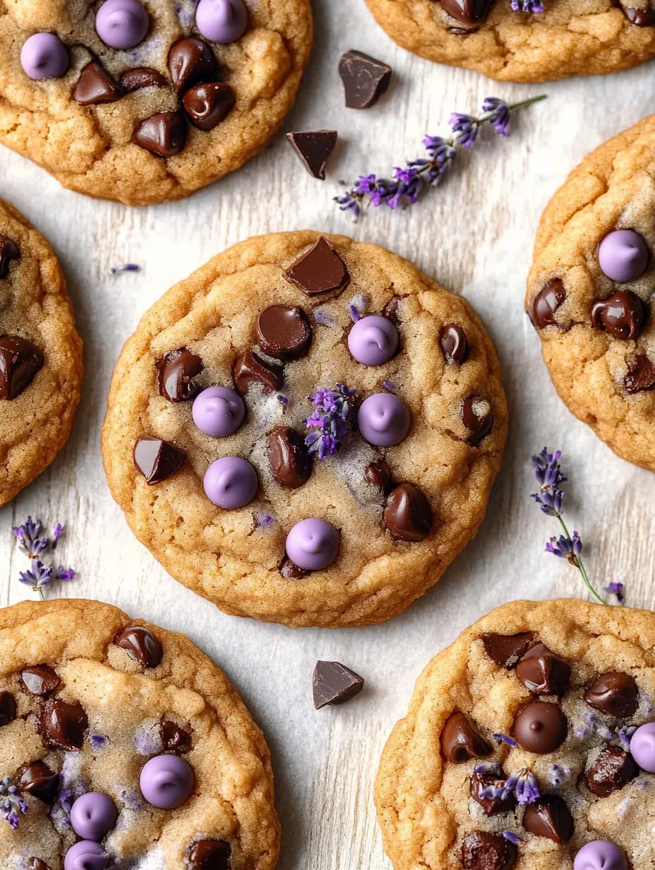 Lavender Chocolate Chip Cookies