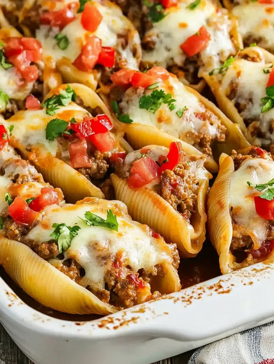 Taco Stuffed Shells Homemade