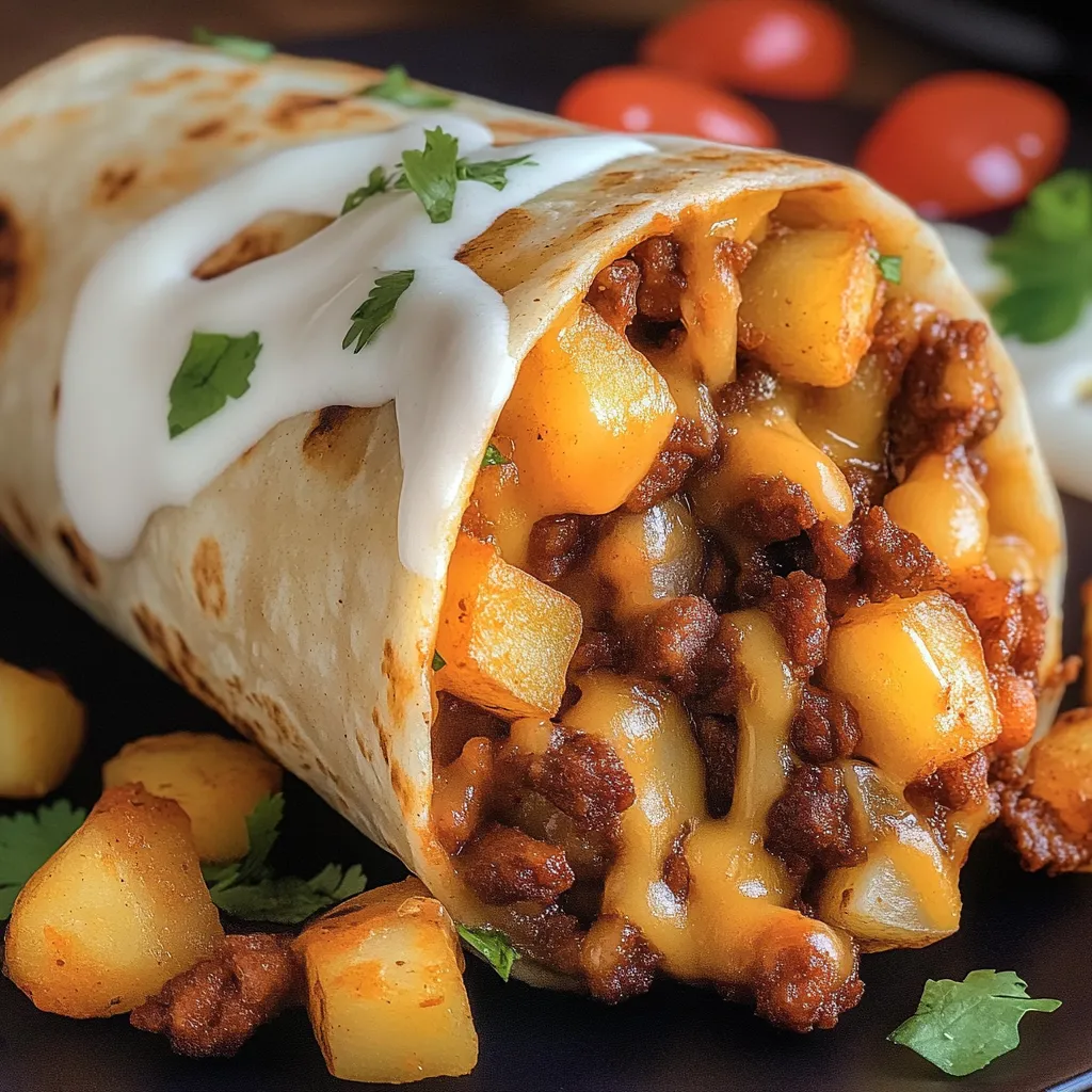 Delicious Cheesy Loaded Burritos