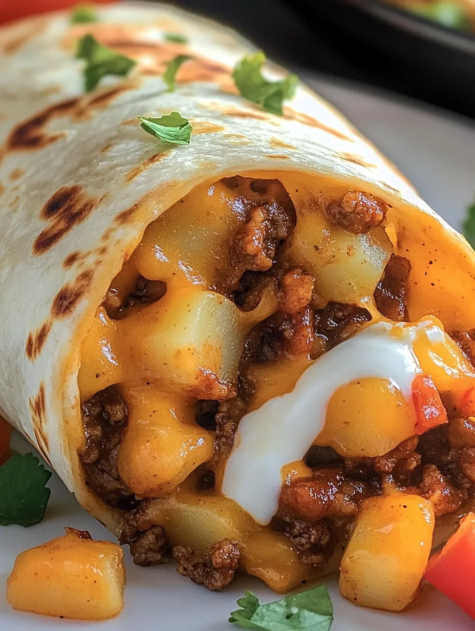 Cheesy Potato Burritos Recipe