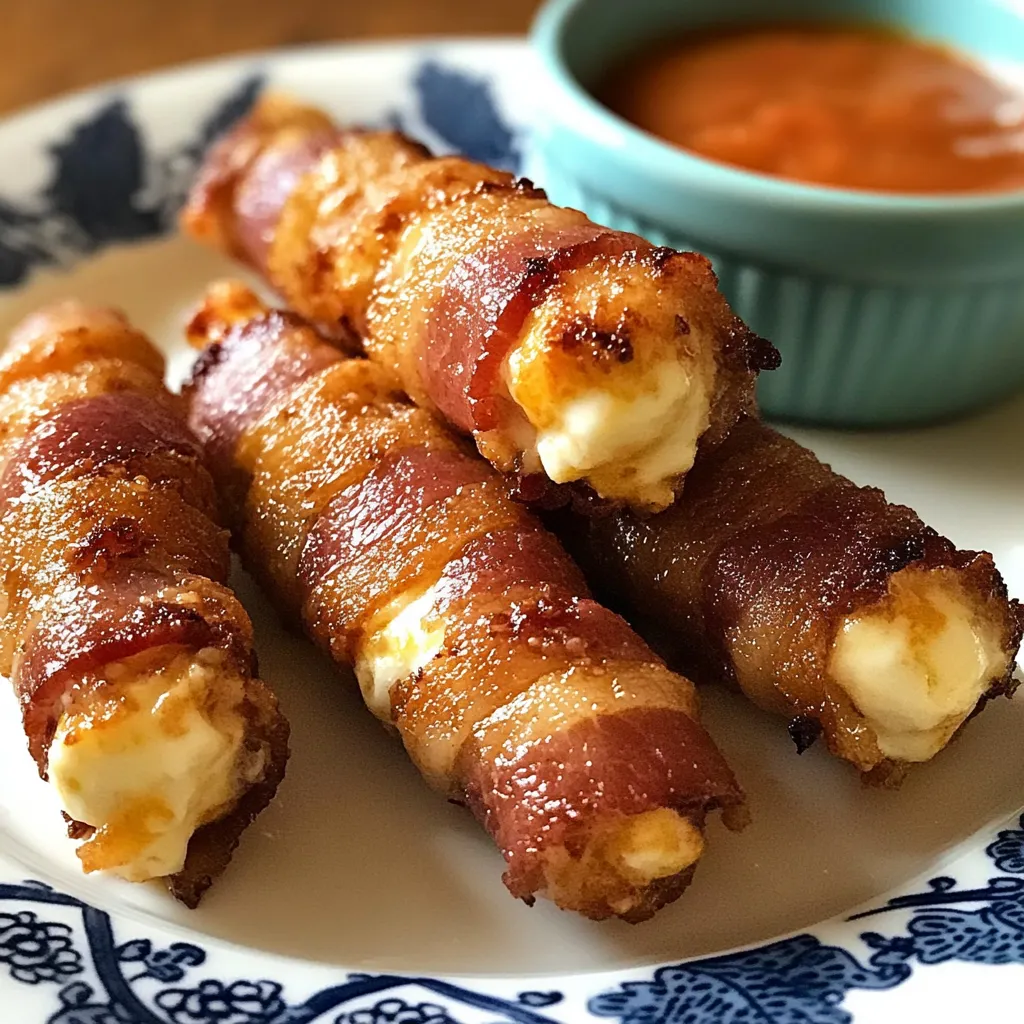 Heavenly Bacon-Wrapped Cheese Sticks: An Irresistible Snack