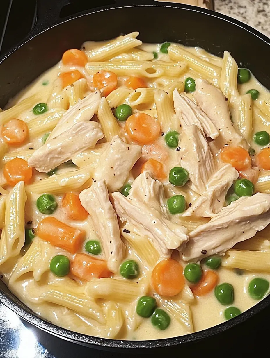 Chicken Pot Pie Pasta Homemade